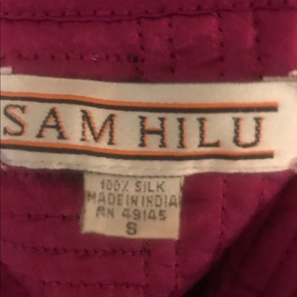 100% Silk Sam Hilu Jacket - Picture 2 of 5